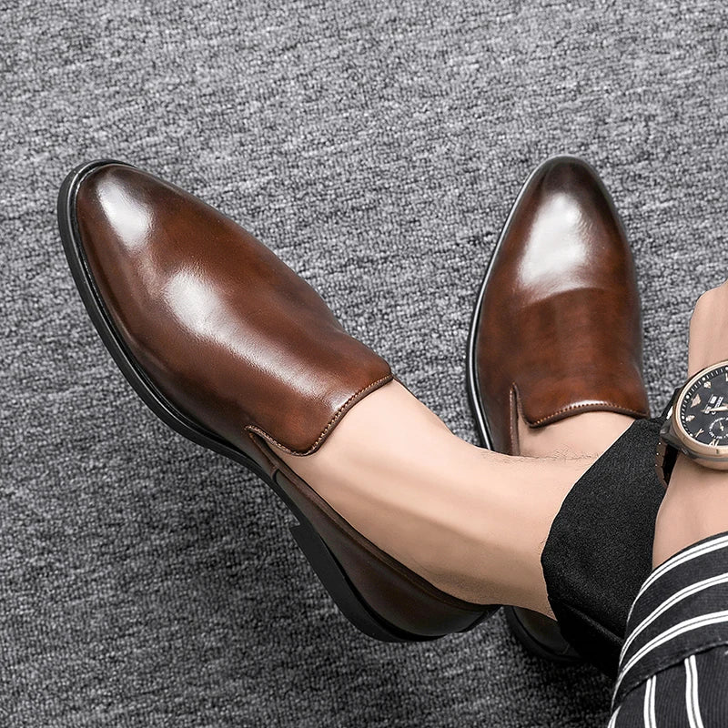 Mocassins en Cuir Véritable Noctis