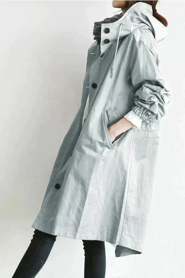 DORO | Manteau trench oversize avec capuche