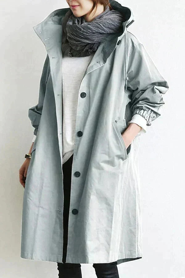 DORO | Manteau trench oversize avec capuche