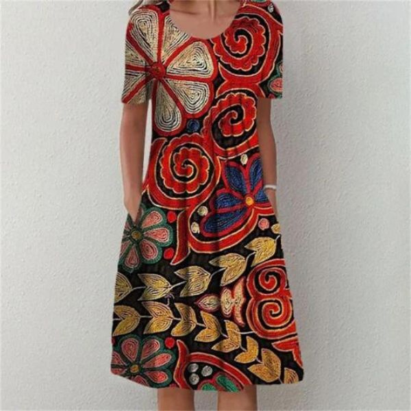 Louna | Robe Patchwork Moderne