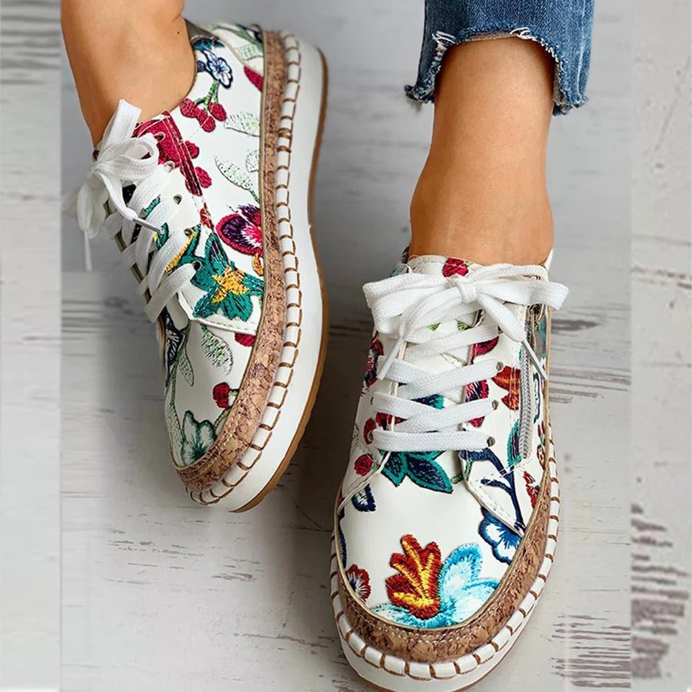 Oluchi™ Baskets Orthopédiques à Fermeture Éclair Florales