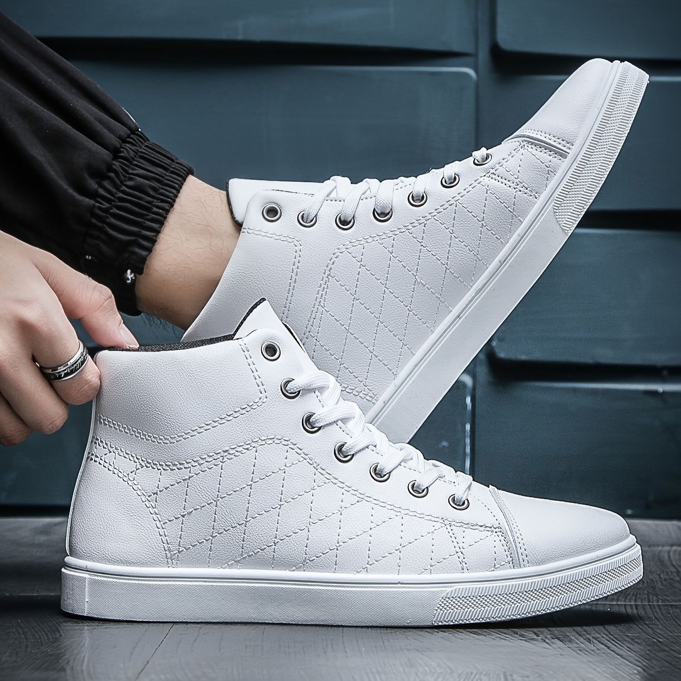 Heren Hautes chaussures - Baskets Antidérapantes Confortables pour l'Extérieur