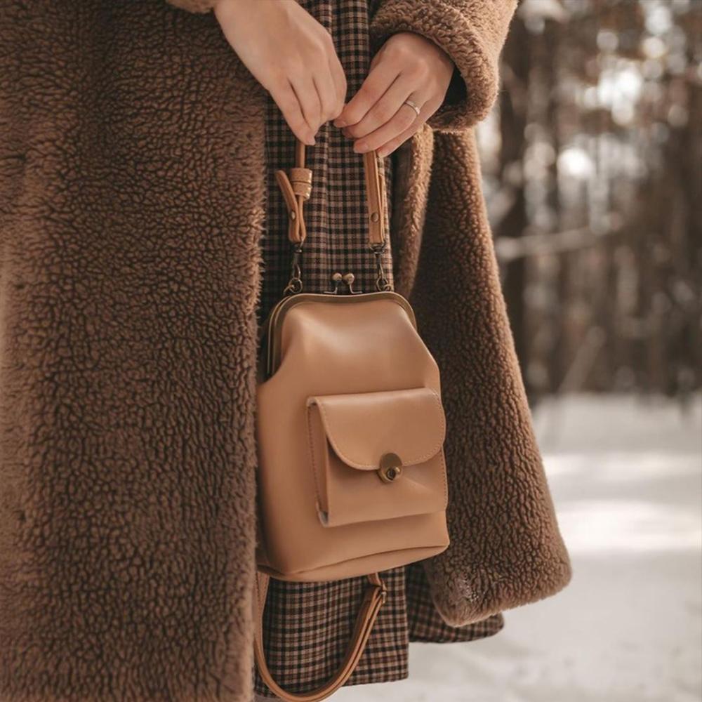 Sac Vintage à Fermeture à Clip - Essentiel Rétro Chic