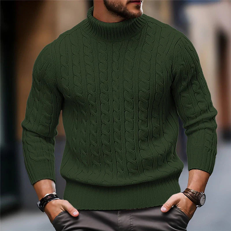 Pull en Maille Câble Premium pour Hommes