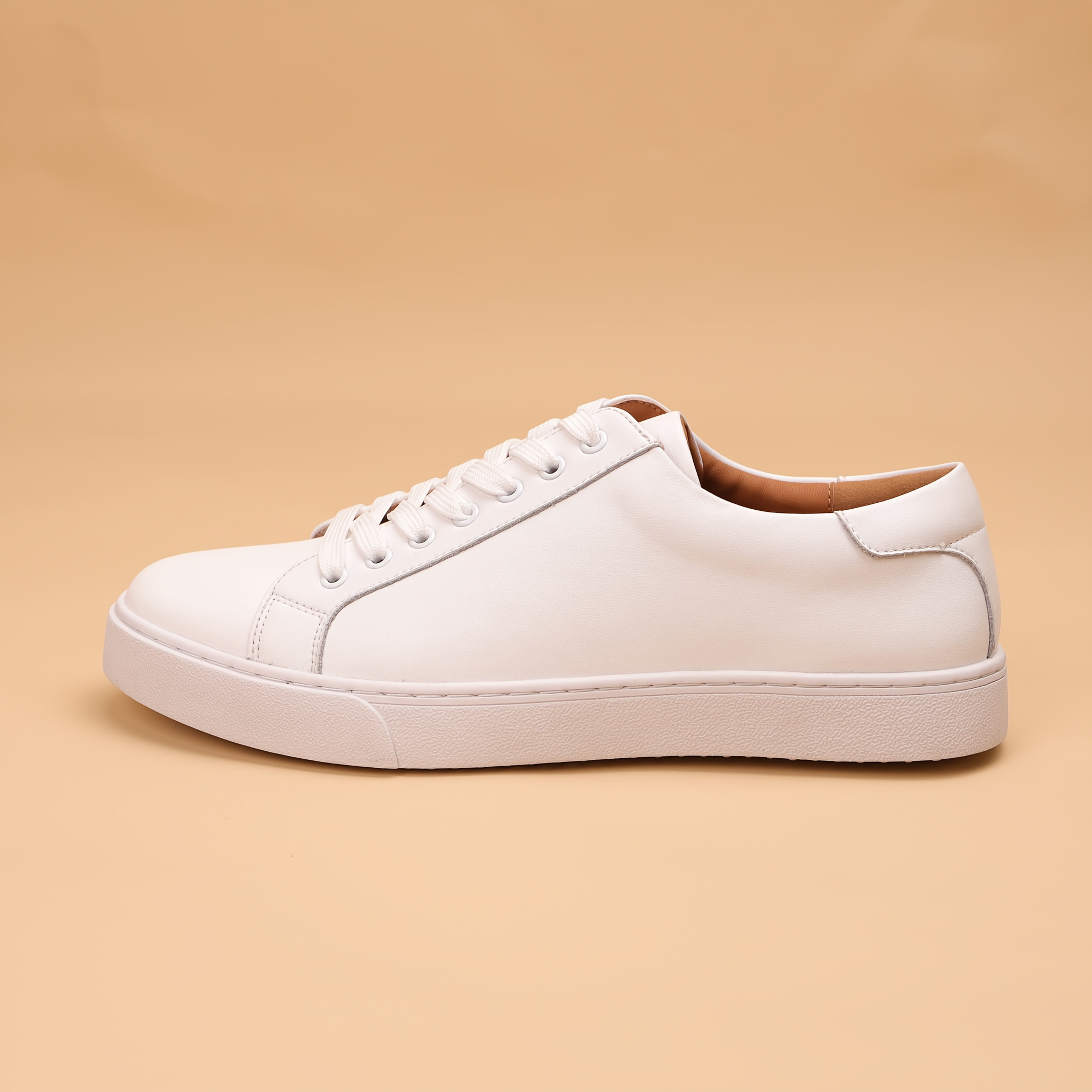 Baskets Décontractées en Cuir Véritable pour Hommes - Chaussures Plates Confortables pour un Usage Quotidien