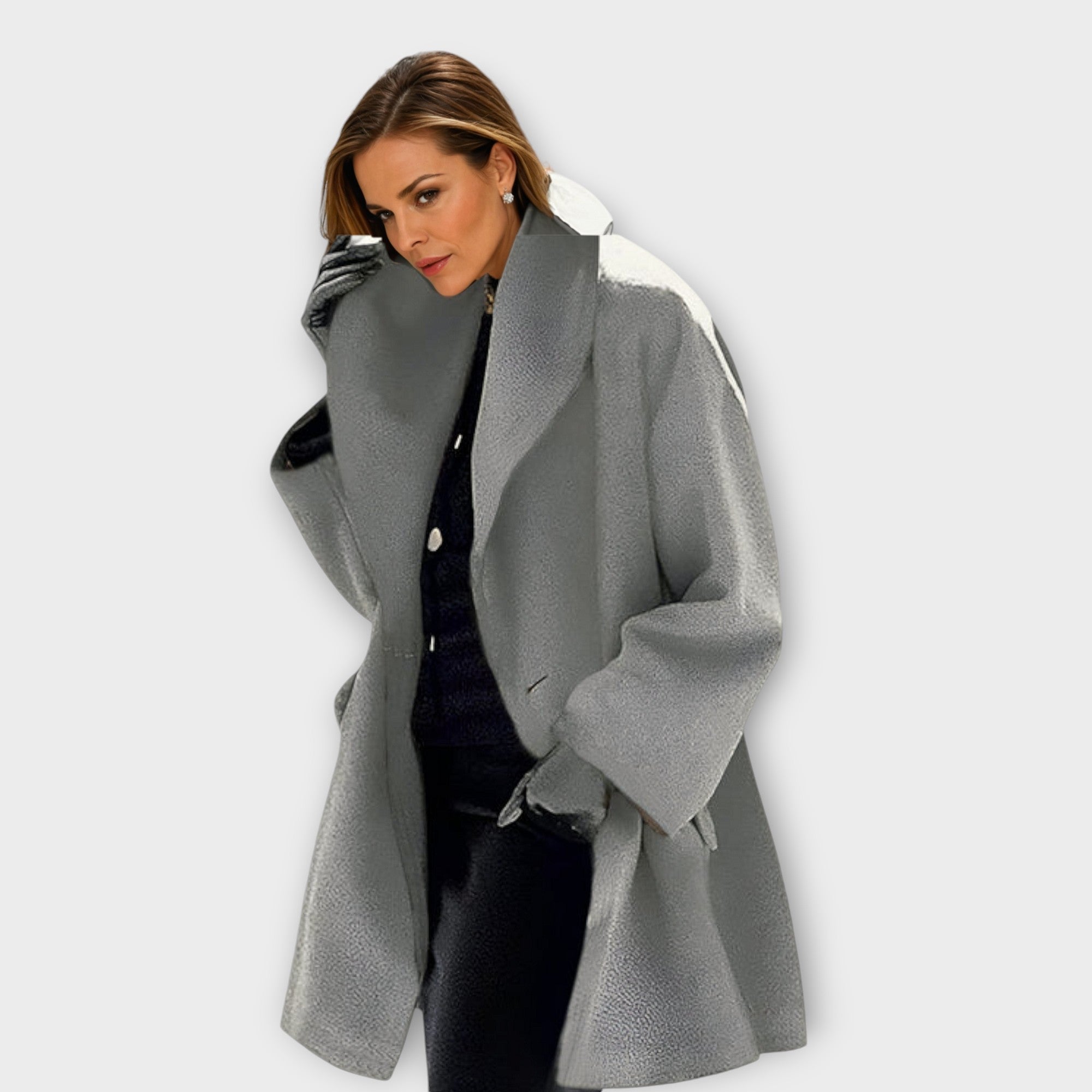 ÉLÉGANT MANTEAU DRAPÉ