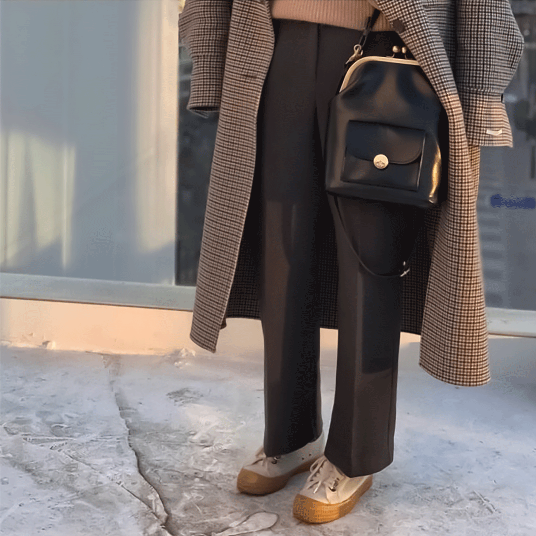 Sac Vintage à Fermeture à Clip - Essentiel Rétro Chic