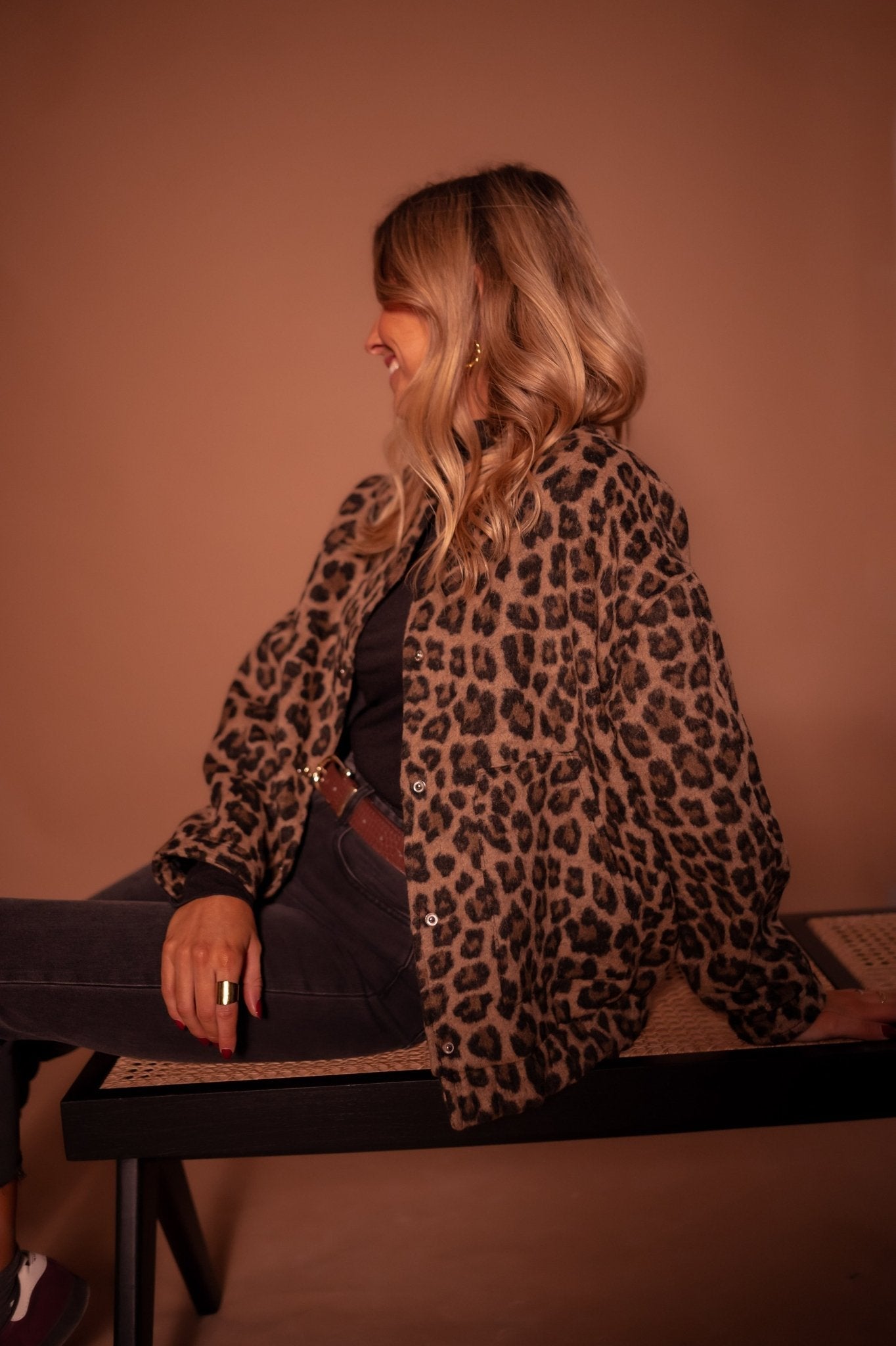 SOFÍA | Blazer au Style Audacieux avec Motif Léopard