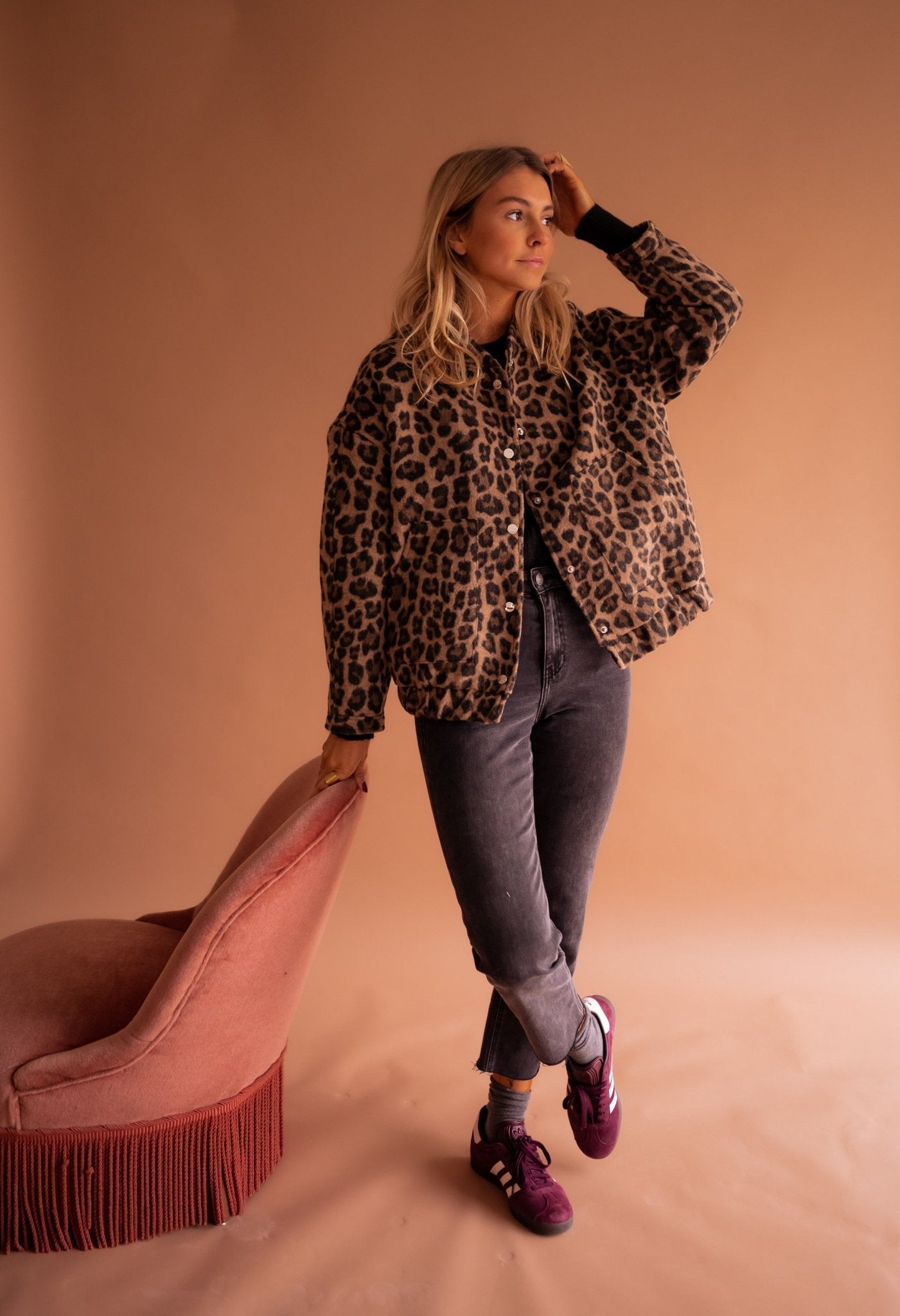 SOFÍA | Blazer au Style Audacieux avec Motif Léopard