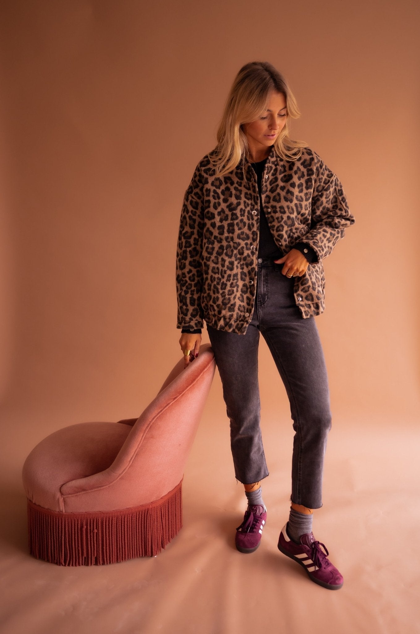 SOFÍA | Blazer au Style Audacieux avec Motif Léopard