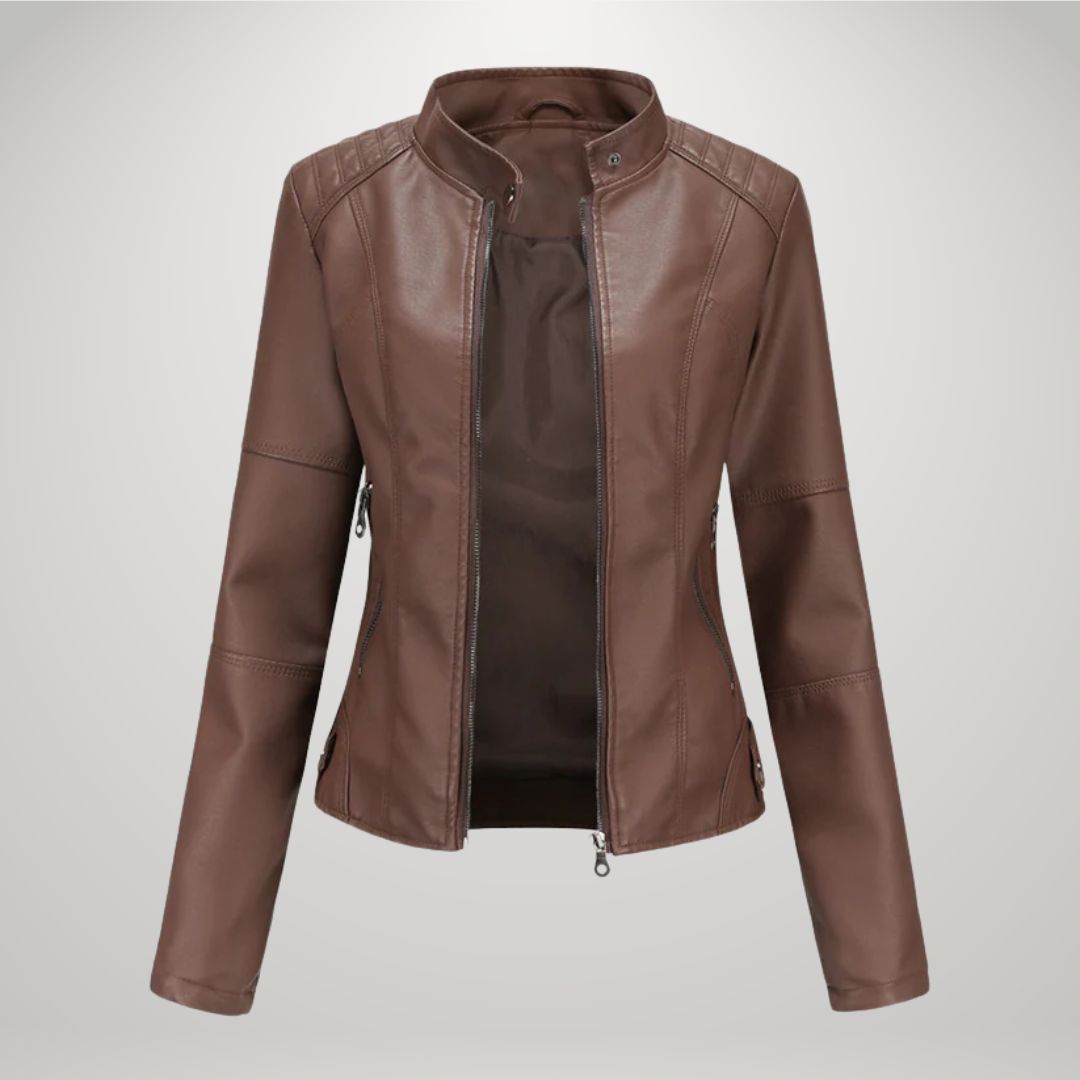 LUCYNA | Veste en simili cuir