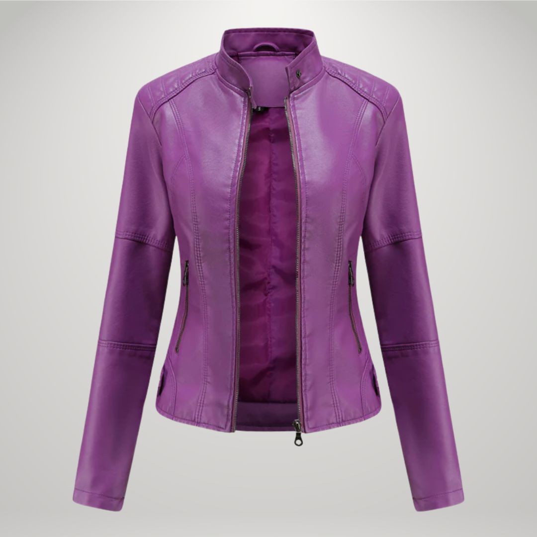 LUCYNA | Veste en simili cuir
