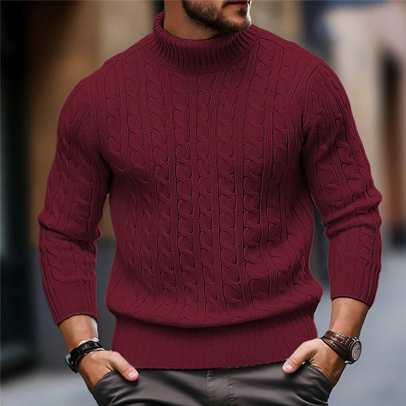 Pull en Maille Câble Premium pour Hommes