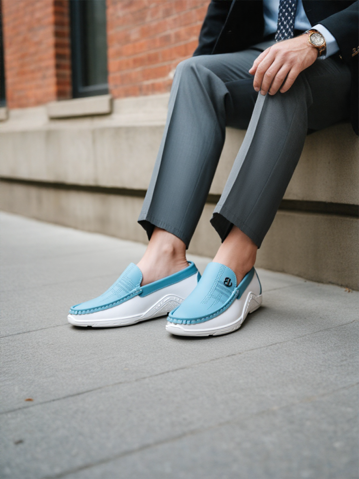 Mocassins en cuir Luc avec une finition de haute qualité