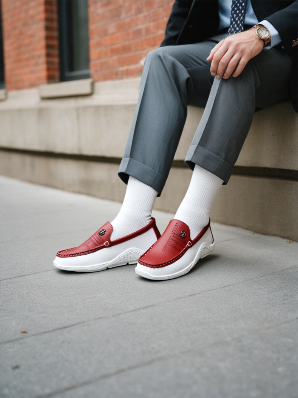 Mocassins en cuir Luc avec une finition de haute qualité