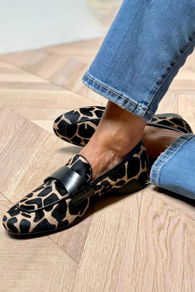 MOCASSINS ANIMALIERS AVEC FINITION ÉLÉGANTE