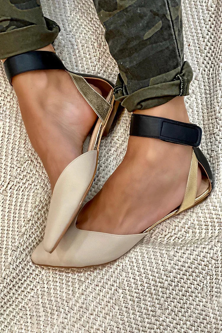 POINTE SANDALS WITH ANKLE STRAP