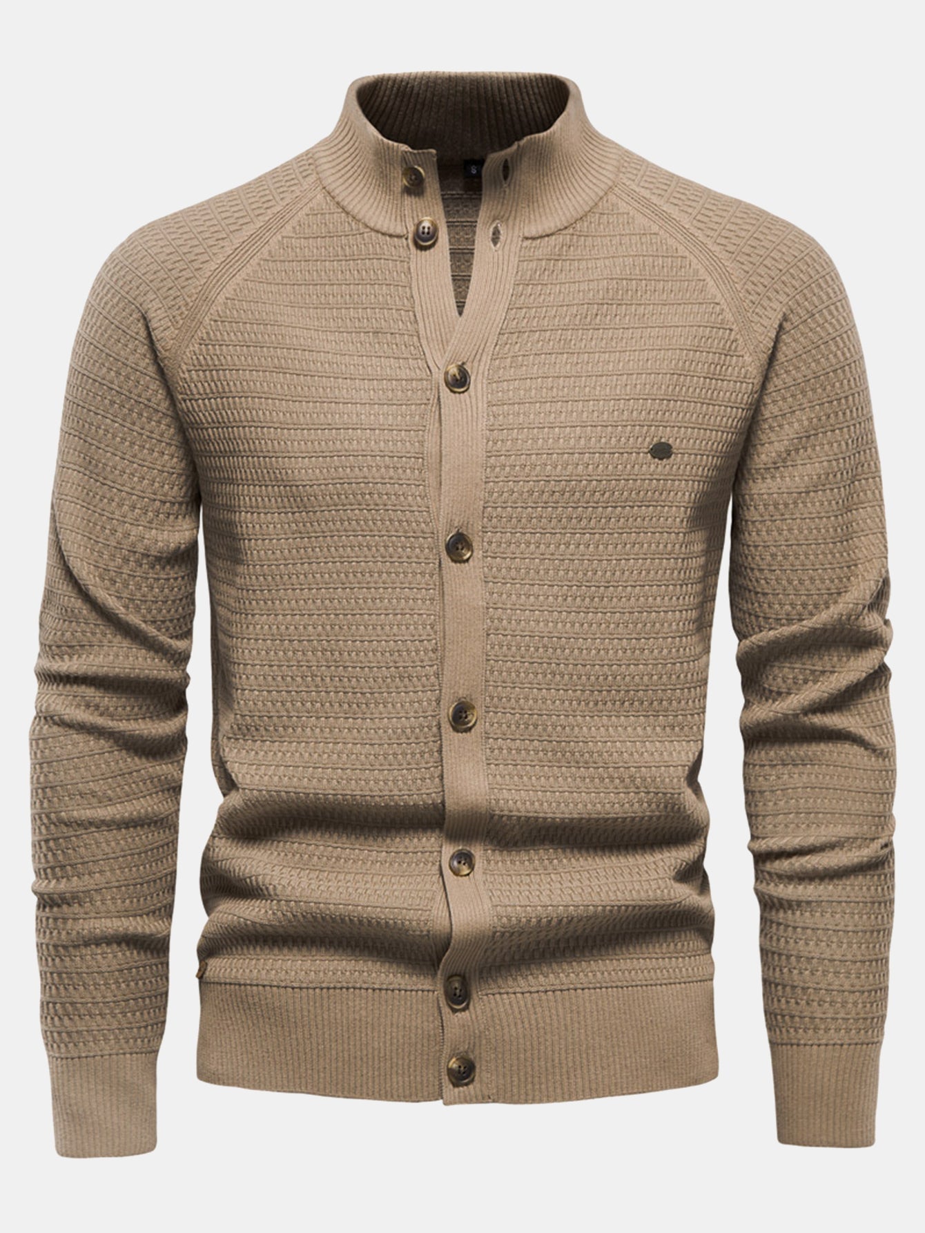 Pull en tricot avec col montant structuré et boutons
