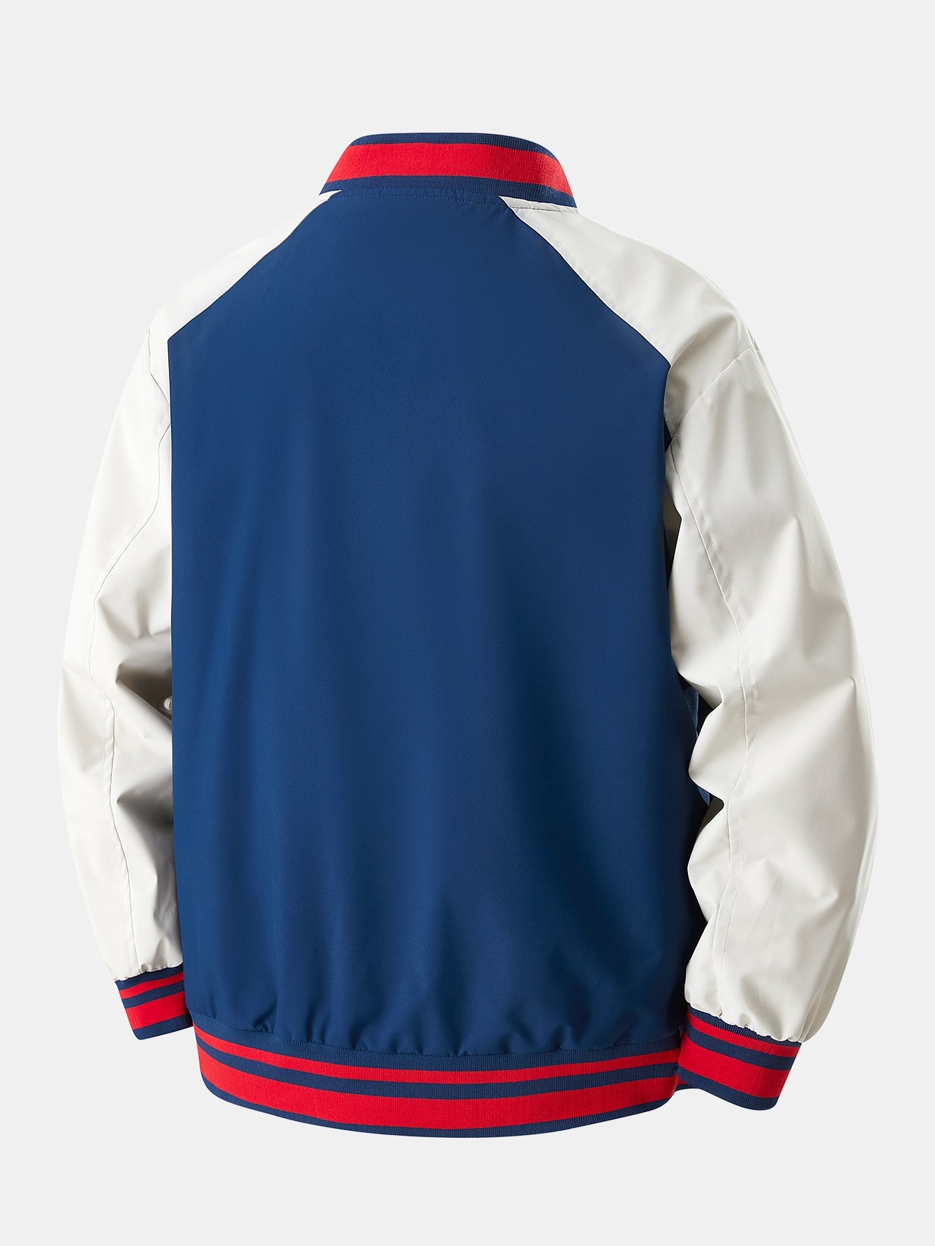 Veste de Baseball à Broderie Contrastée Coupe Relaxed