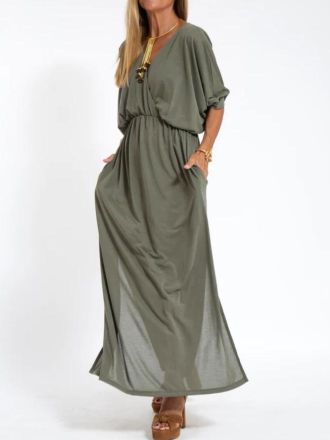 Maxi Black Relaxed Dress