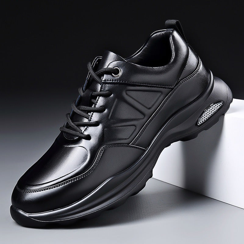 Chaussures Décontractées en Cuir pour Hommes - Respirantes et Confortables