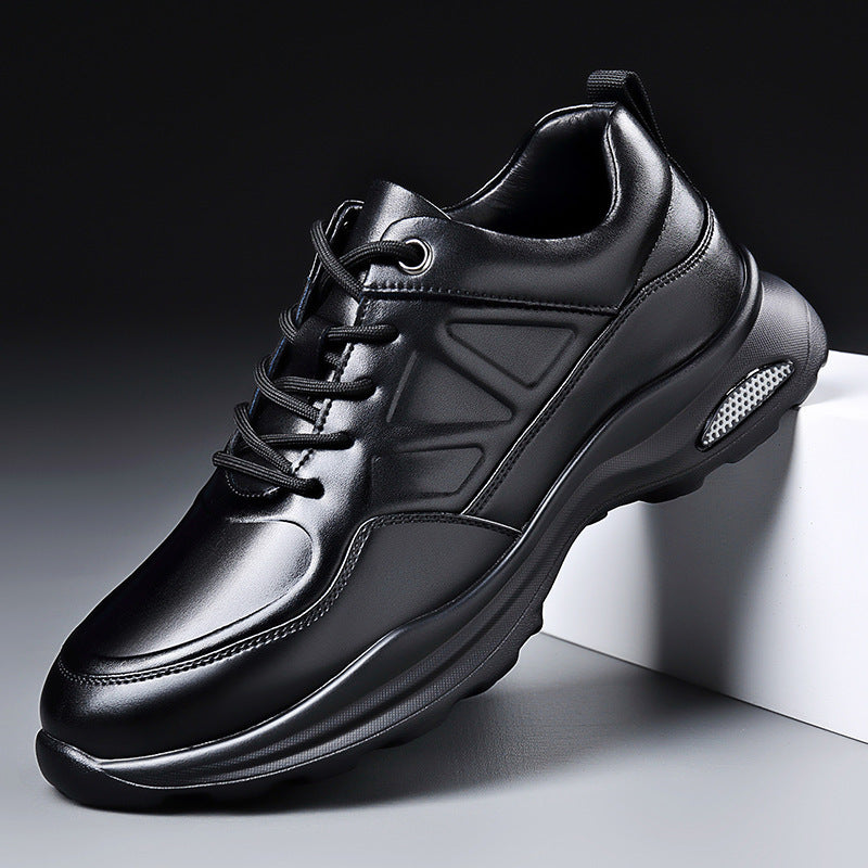 Chaussures Décontractées en Cuir pour Hommes - Respirantes et Confortables