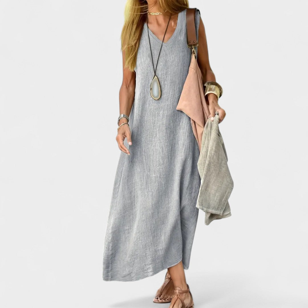 V-Neck Casual Dress