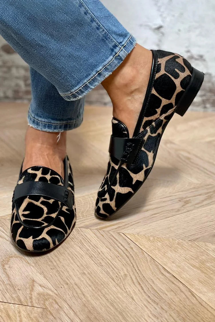 MOCASSINS ANIMALIERS AVEC FINITION ÉLÉGANTE