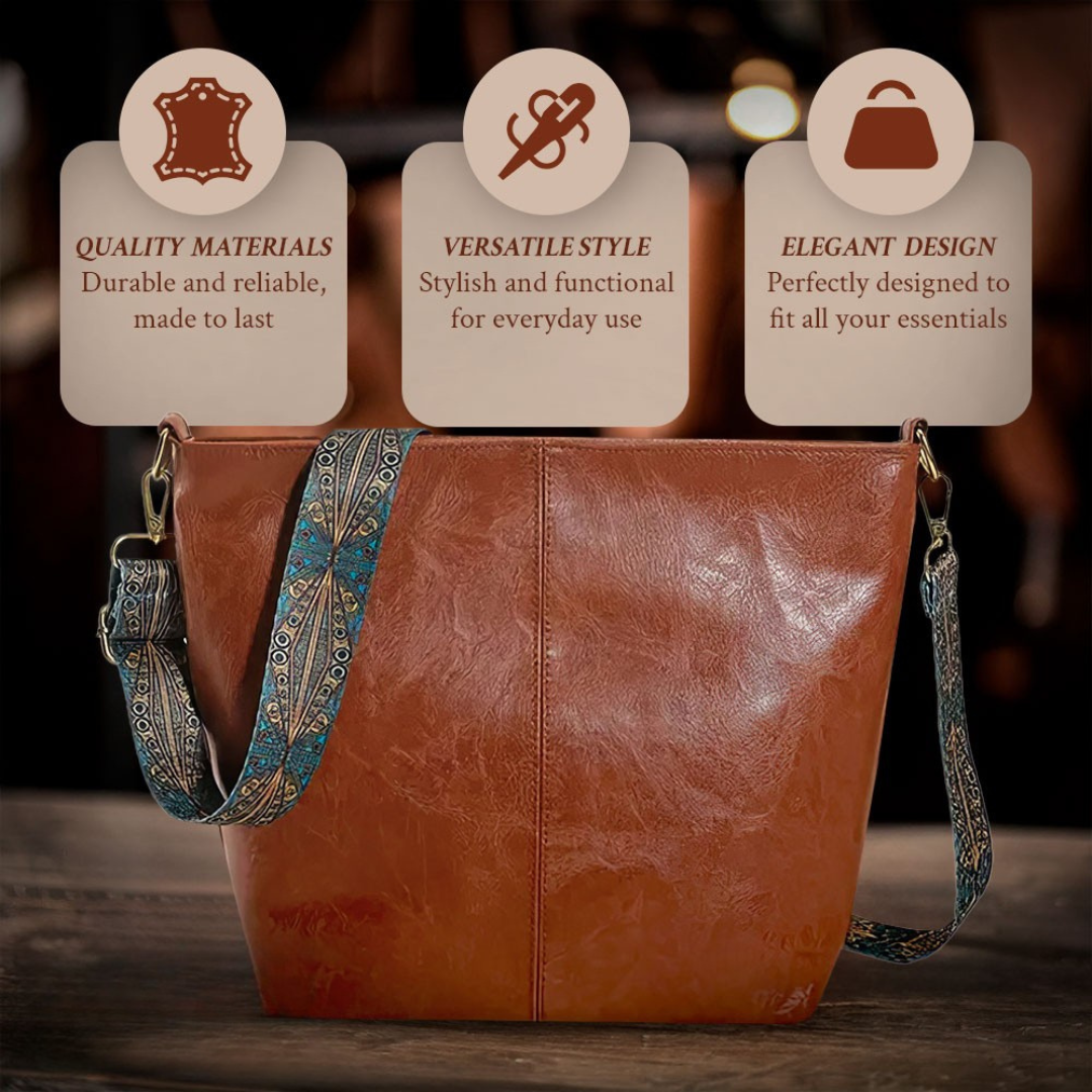 Le Charme Vintage de Chelsey | Sac à Bandoulière en Cuir