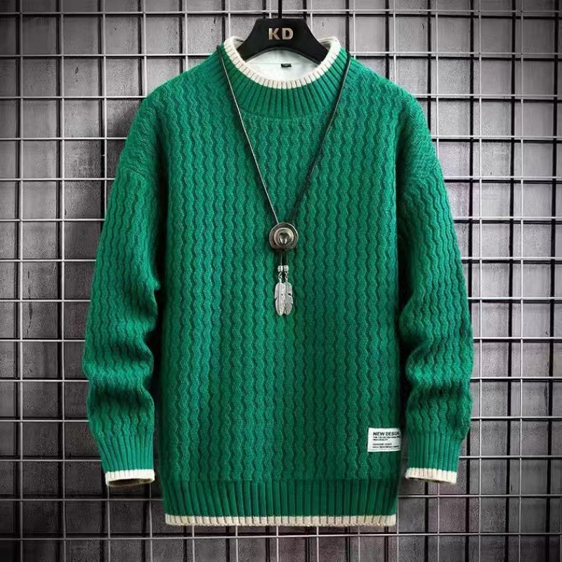 Pull en tricot épais doux pour homme