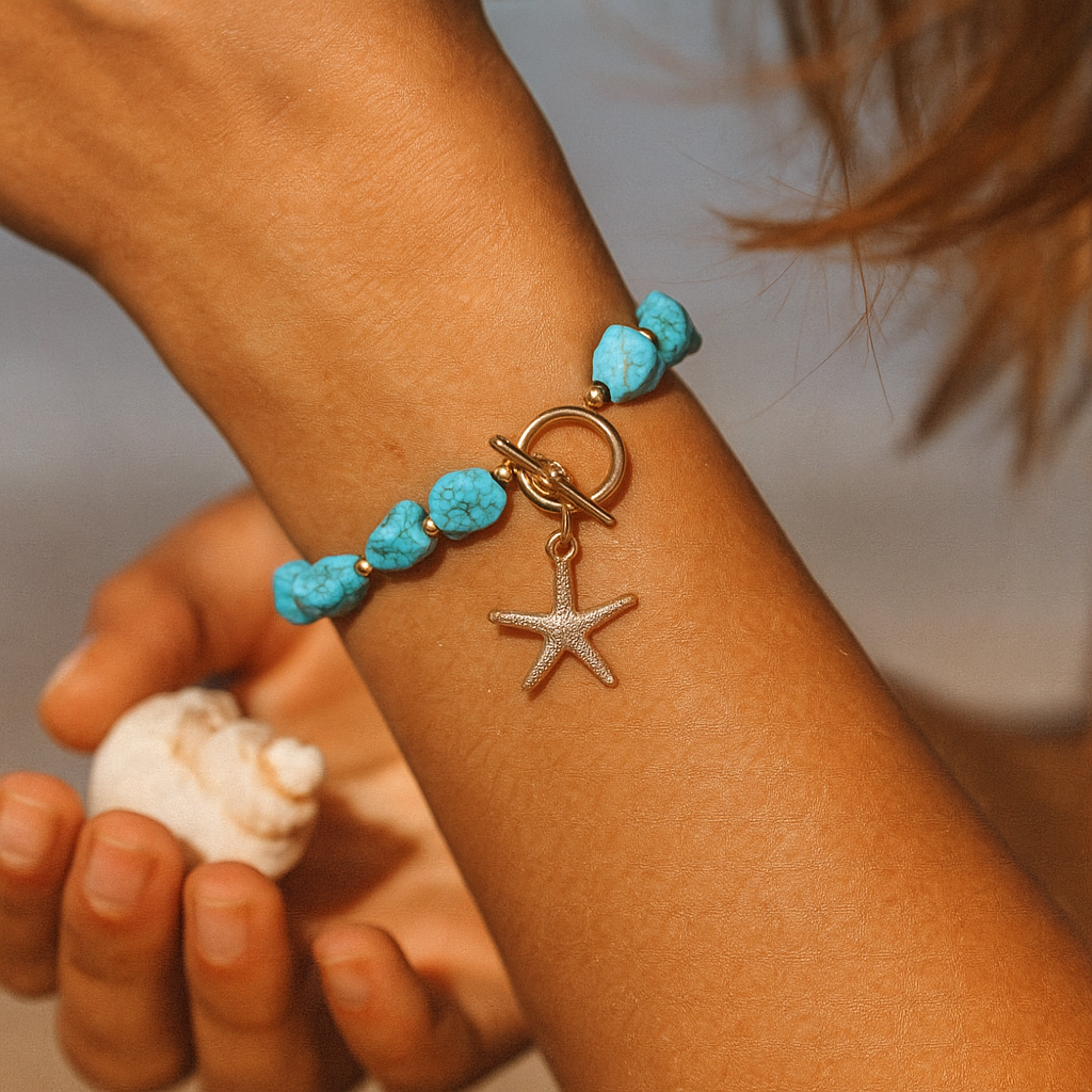Wade | Bracelet en bleu océan