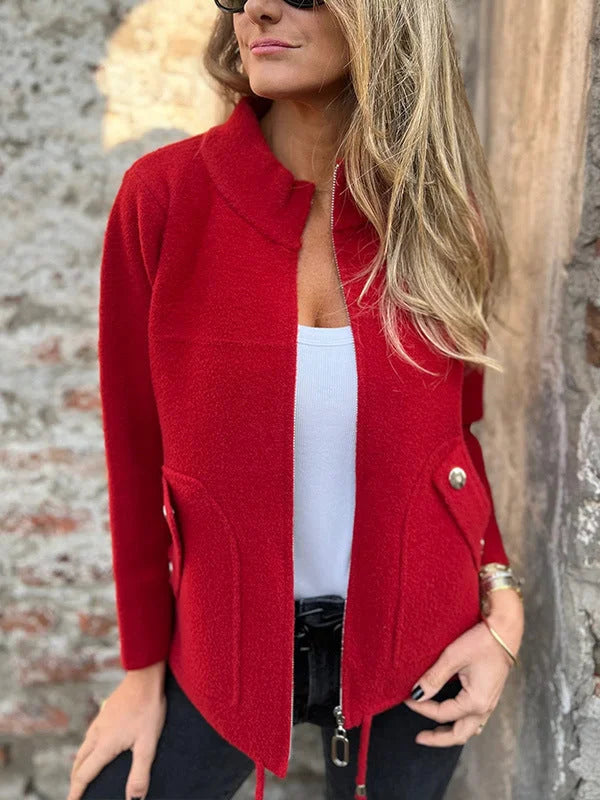LALA | Veste élégante avec col montant et poches