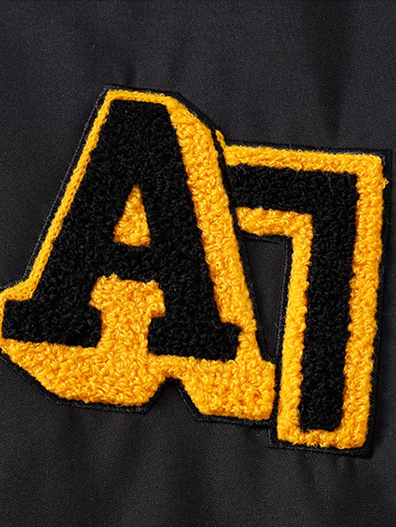 Veste de Baseball à Broderie Contrastée Coupe Relaxed