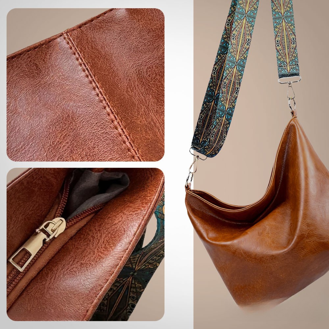 Le Charme Vintage de Chelsey | Sac à Bandoulière en Cuir