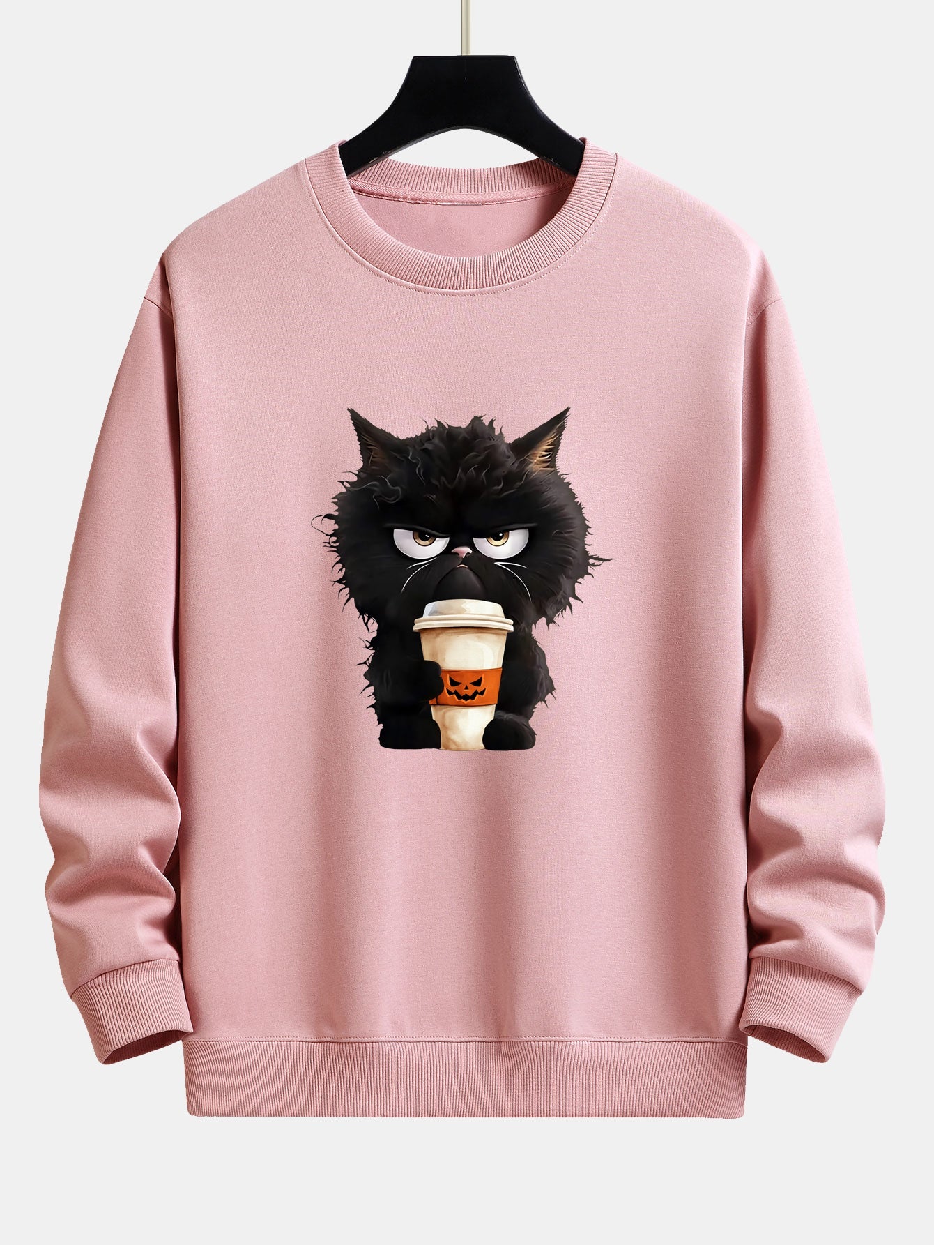 Pull Ample Halloween Chat Noir Café