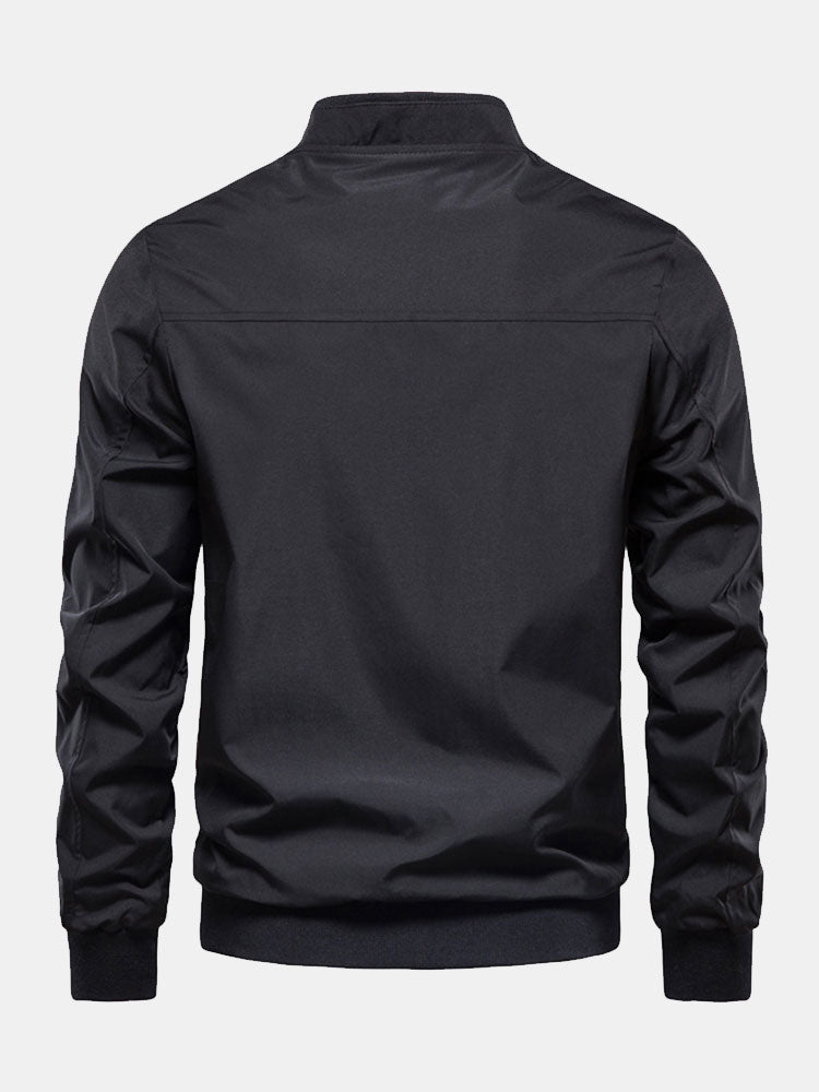 Veste avec col montant et fermeture éclair