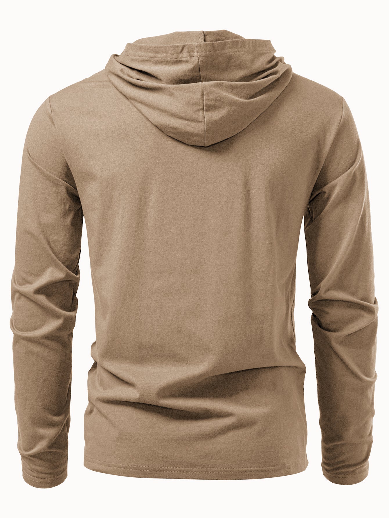 T-shirt à capuche en coton à manches longues