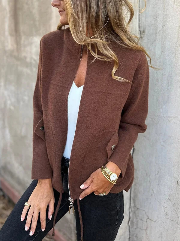 LALA | Veste élégante avec col montant et poches