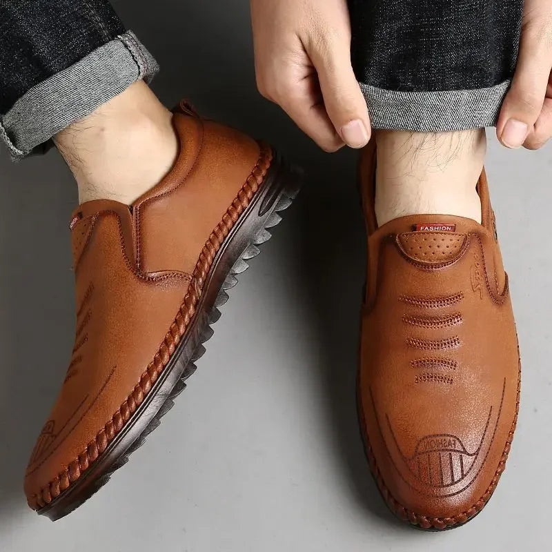 Mocassins en Cuir Stylés Solaro pour Hommes