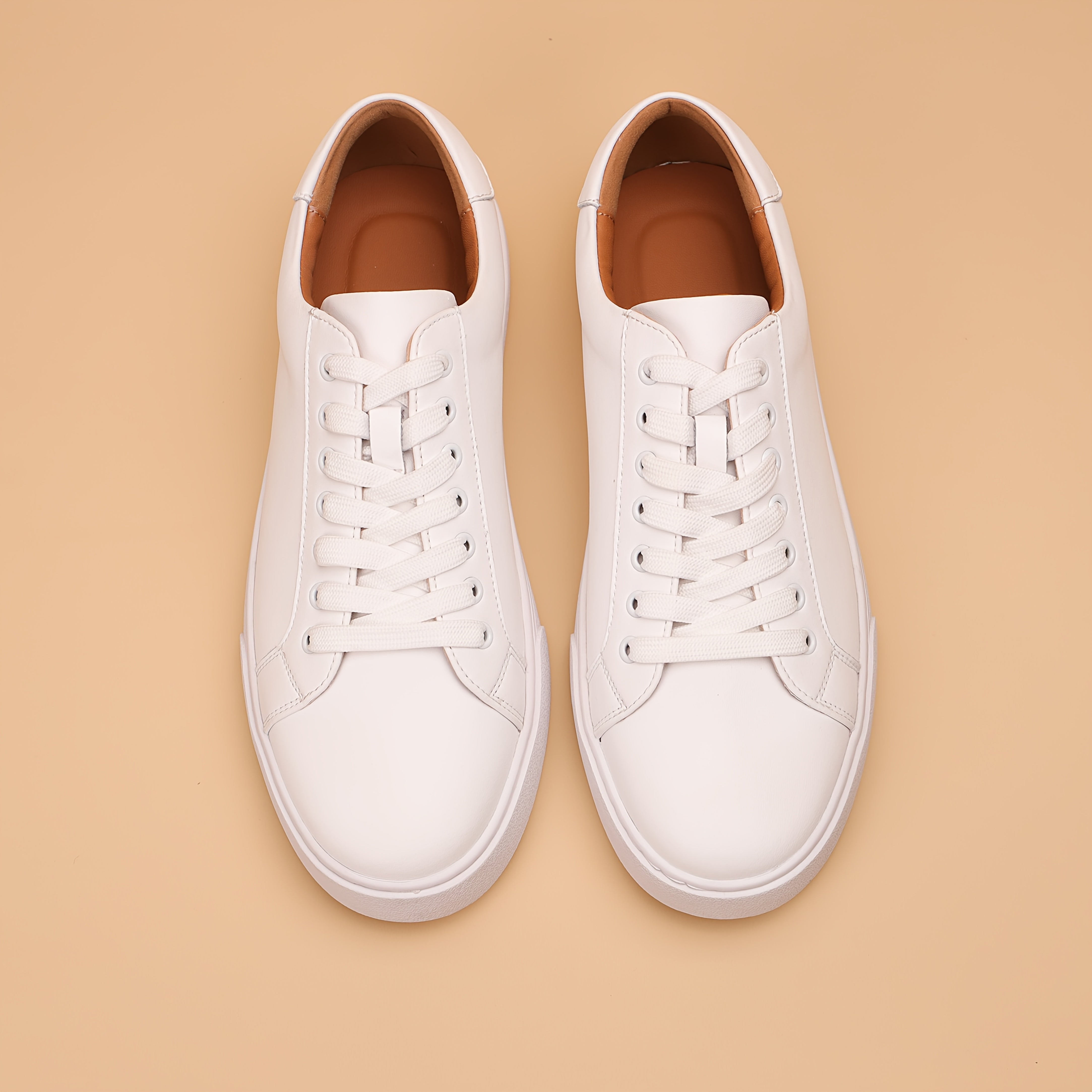 Baskets Décontractées en Cuir Véritable pour Hommes - Chaussures Plates Confortables pour un Usage Quotidien