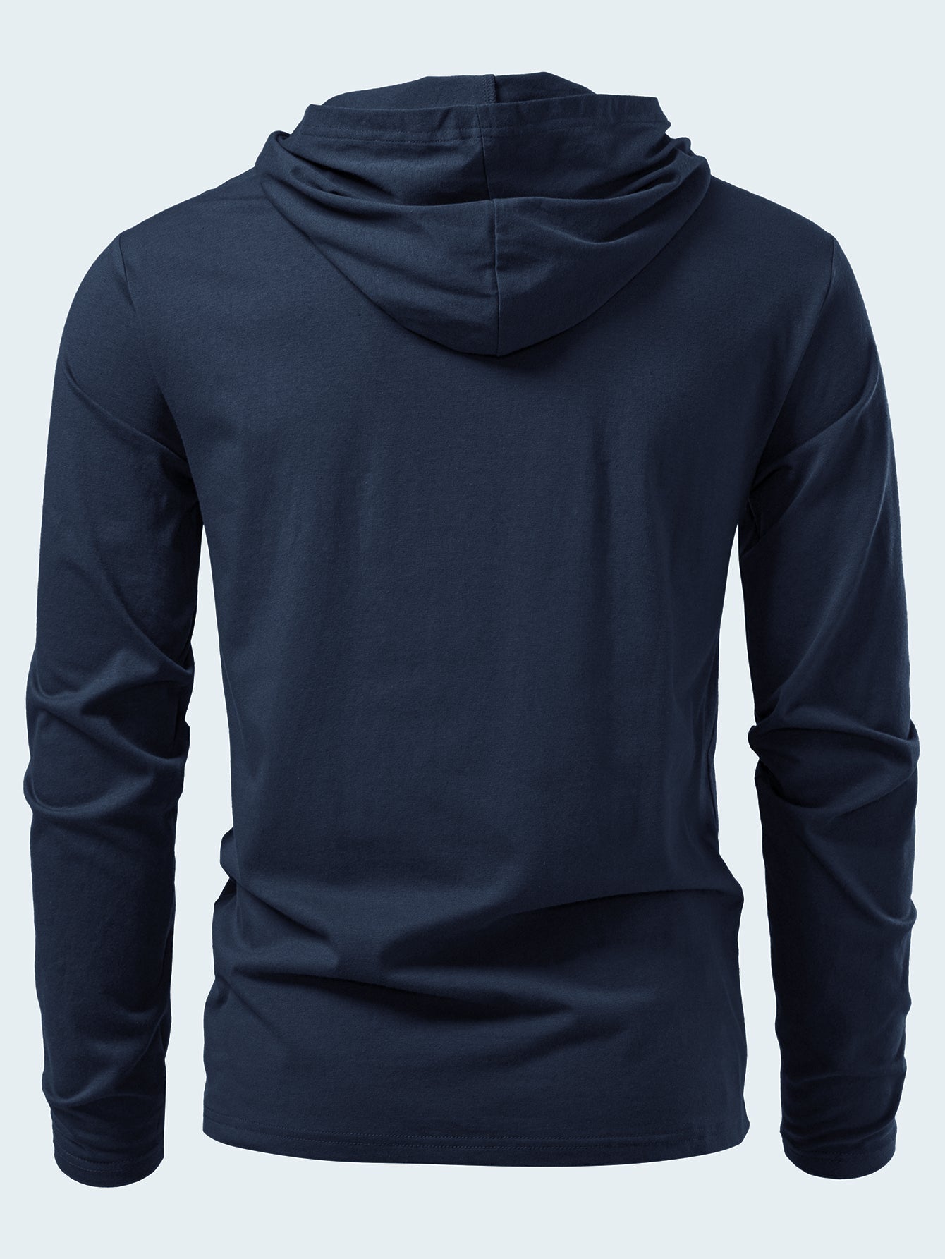 T-shirt à capuche en coton à manches longues
