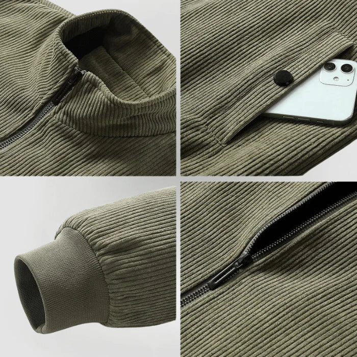Liam™ | Veste en velours côtelé avec doublure en polaire