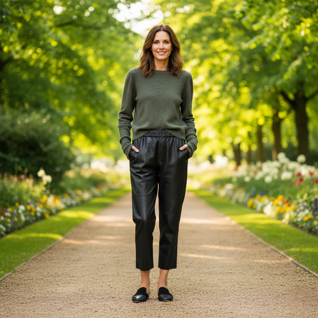 Pantalon en cuir Sloane