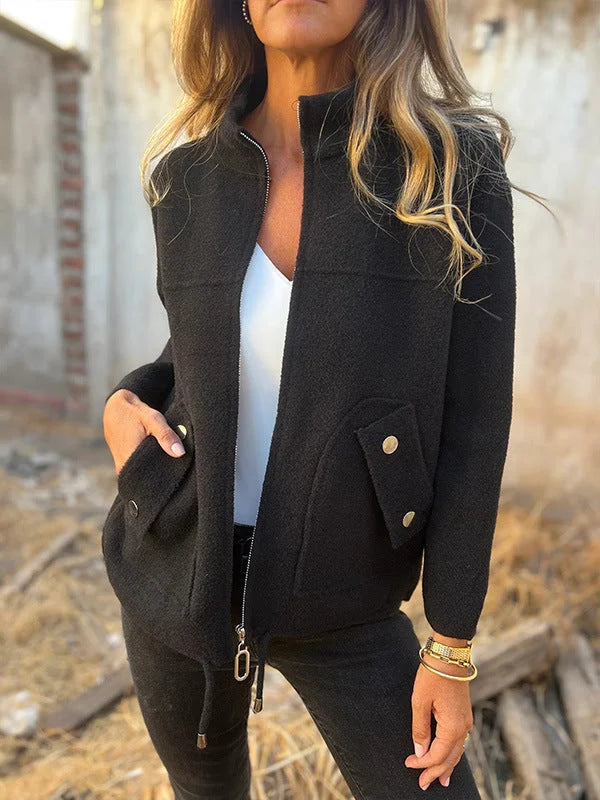 LALA | Veste élégante avec col montant et poches