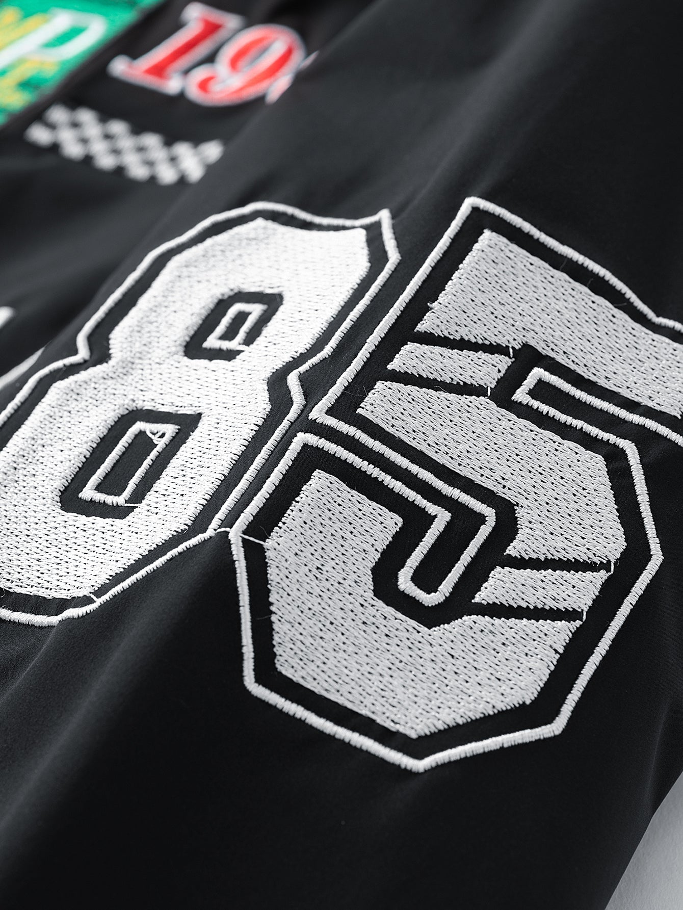Veste de Course Brodée Coupe Décontractée