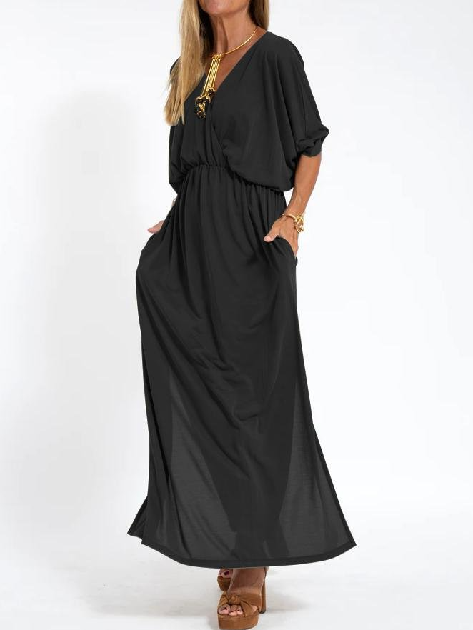 Maxi Black Relaxed Dress