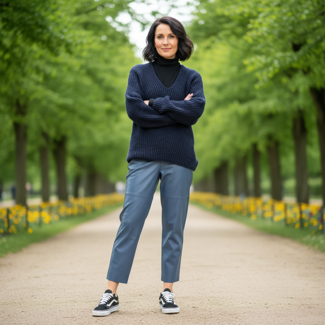 Pantalon en cuir Sloane