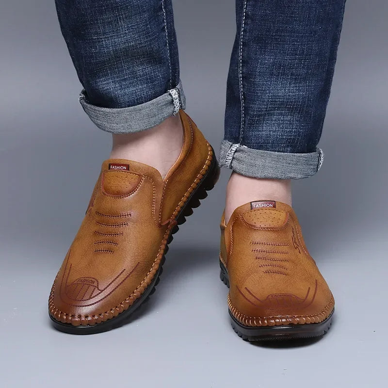 Mocassins en Cuir Stylés Solaro pour Hommes