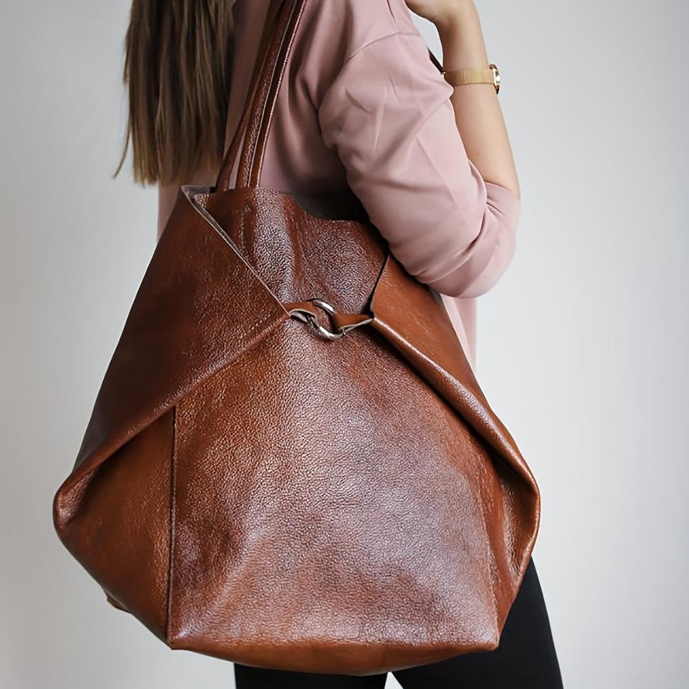 Douceur Rétro de Renee | Sac Tote Grande Capacité