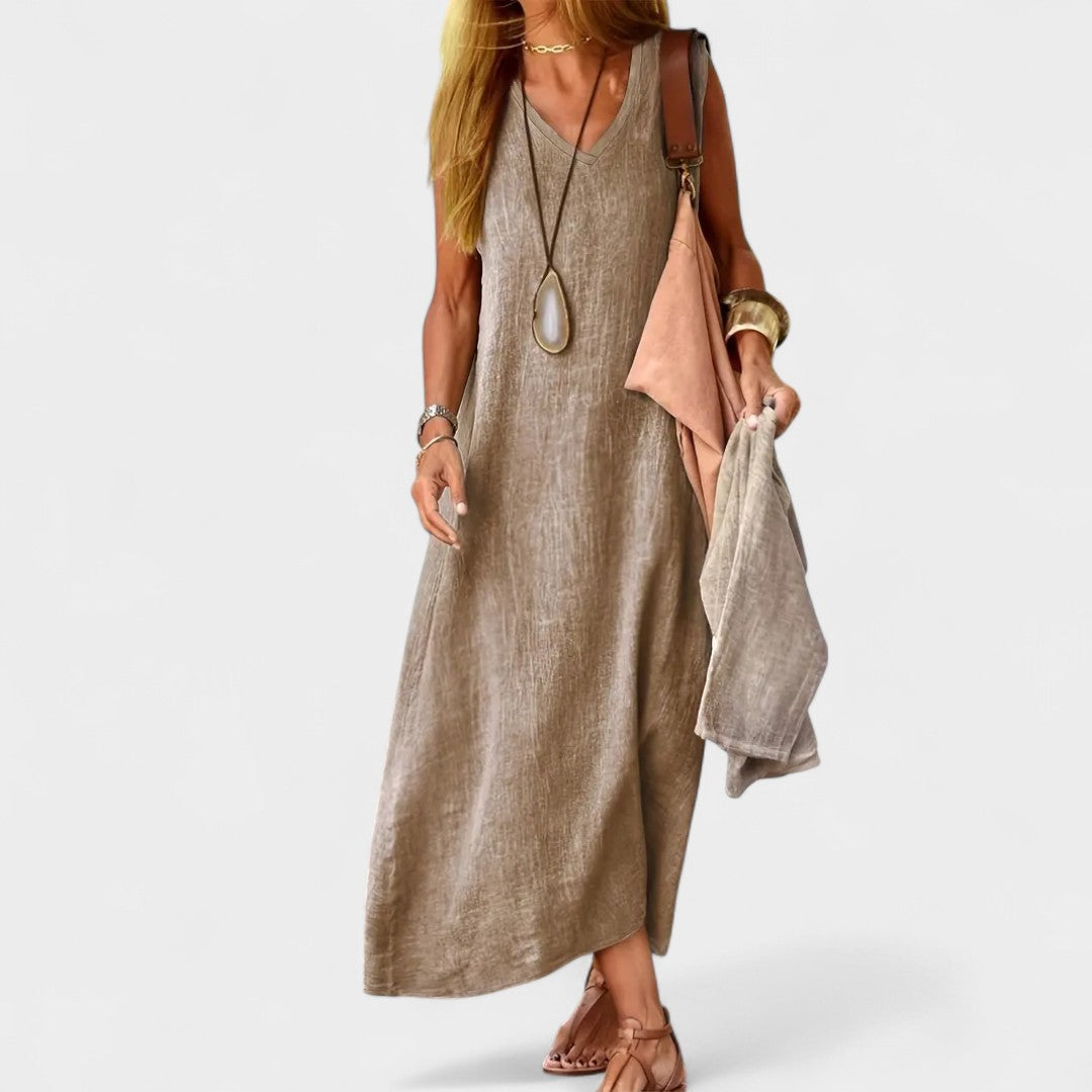 V-Neck Casual Dress